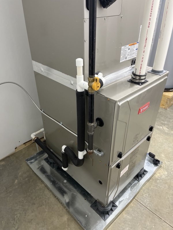 Bryant furnace and air handler installation